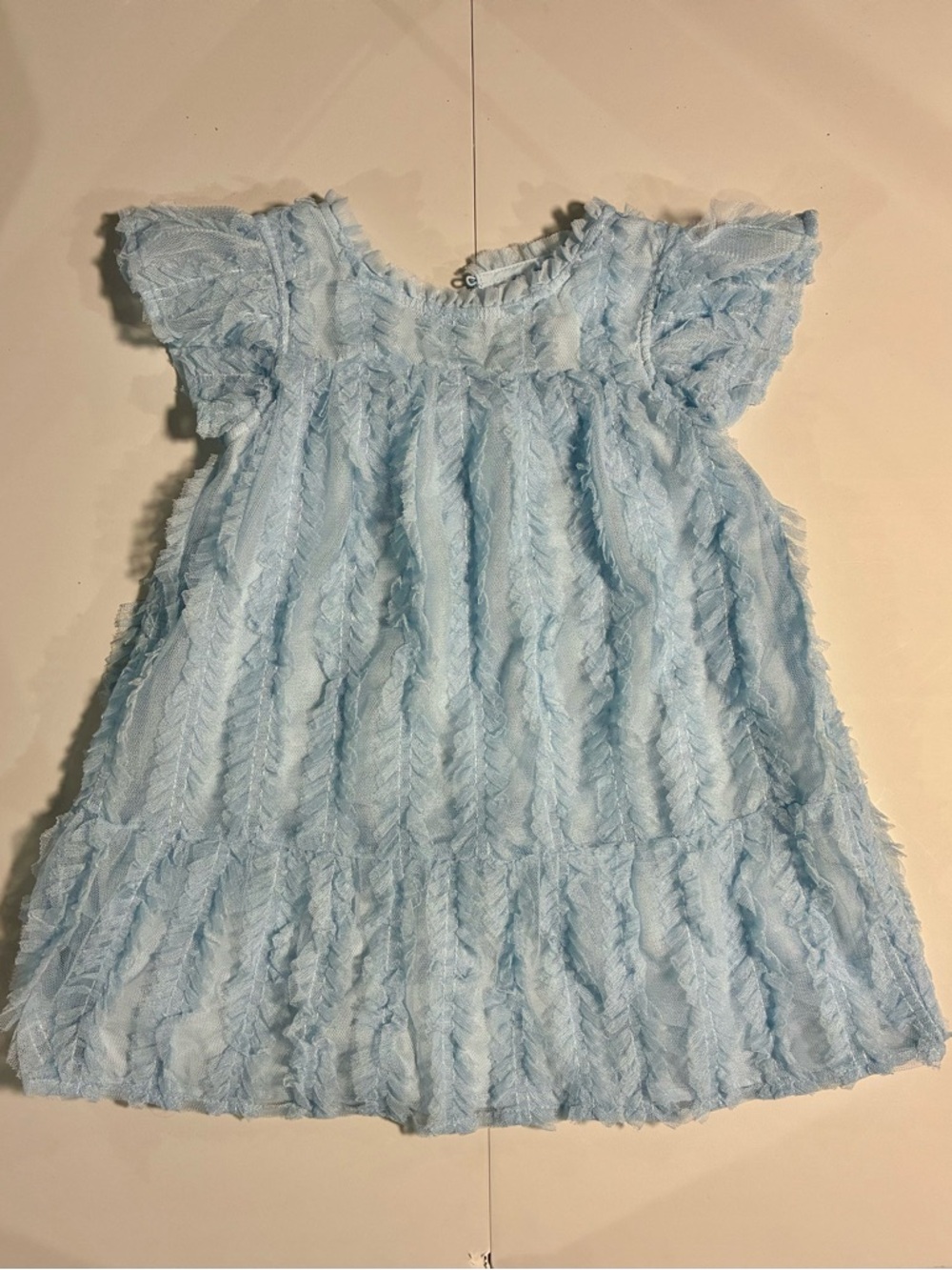 Cat & Jack Light Blue Ruffled Dress